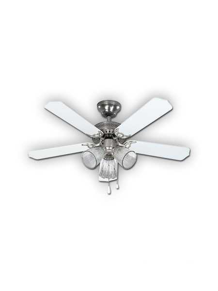 canarm tradition series 42" ceiling fan brushed pewter cf42tra5bpt