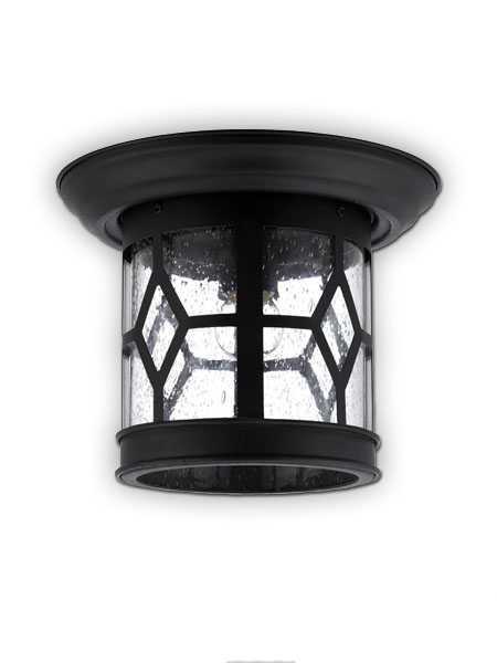 canarm atlanta series outdoor ceiling light black finish iol207bk