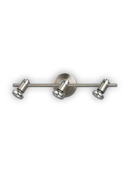 canarm shay 3 lights brushed pewter and chrome fixture it391a03bch10