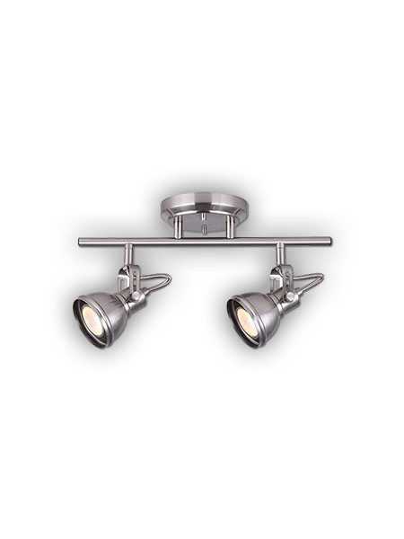 canarm polo 2 lights brushed nickel fixture it622a02bn10