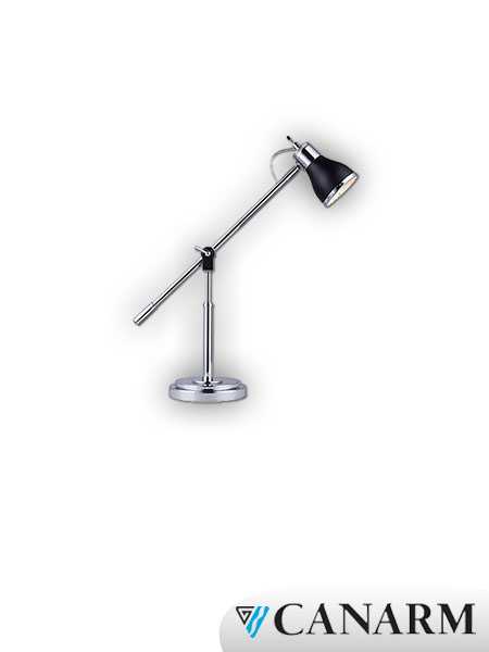 lampe de table plaza canarm noir 1 lumière itl581a20bkc