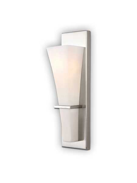 Canarm Laurel 1 Light Brushed Nickel Wall Light IVL238B01BN (fixturewshade)
