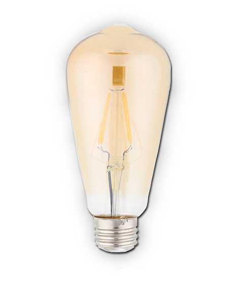 kodak led 4w amber vintage st-64 bulb 41099-eu