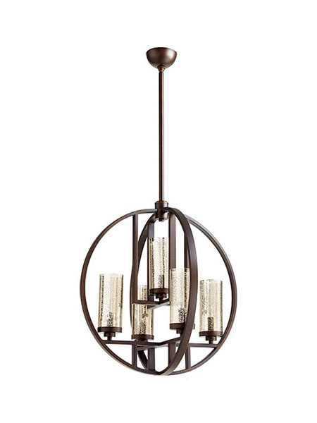 quorum lighting julian series 603-5-86 oiled bronze chandelier