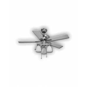 canarm new yorker series 42" ceiling fan brushed nickel cf42new5bpt