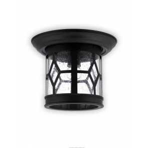 canarm atlanta series outdoor ceiling light black finish iol207bk
